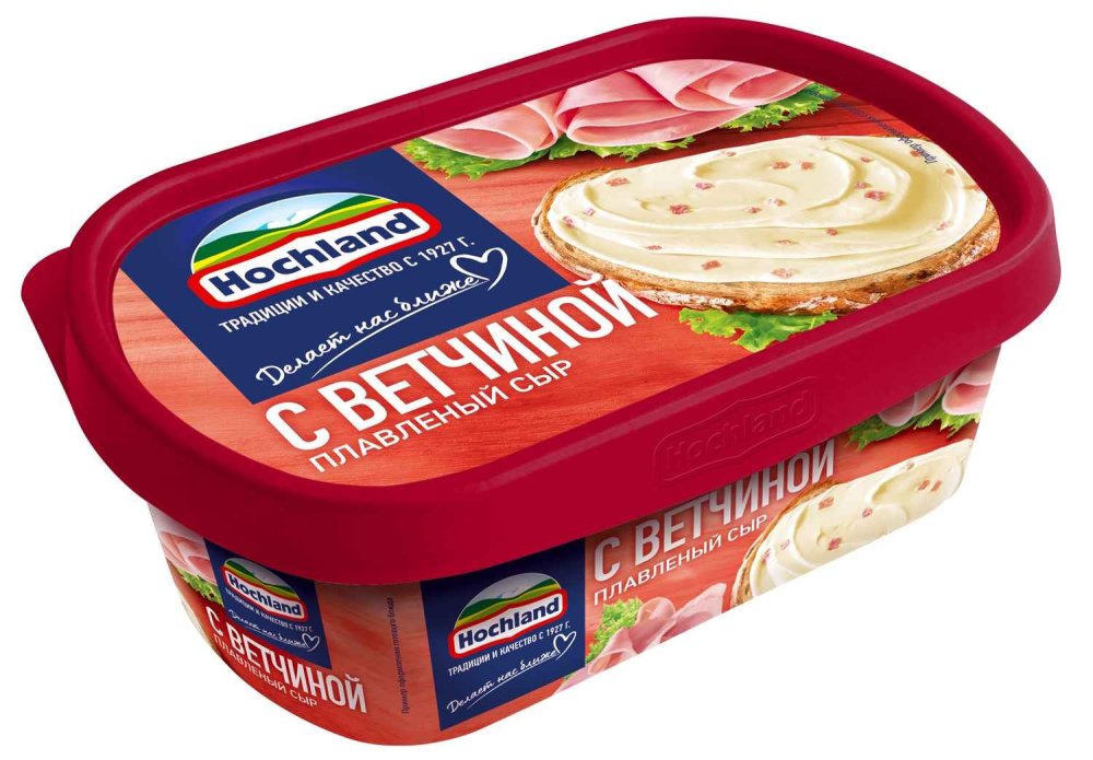 Сыр плавленый Hochland с ветчиной 200 г