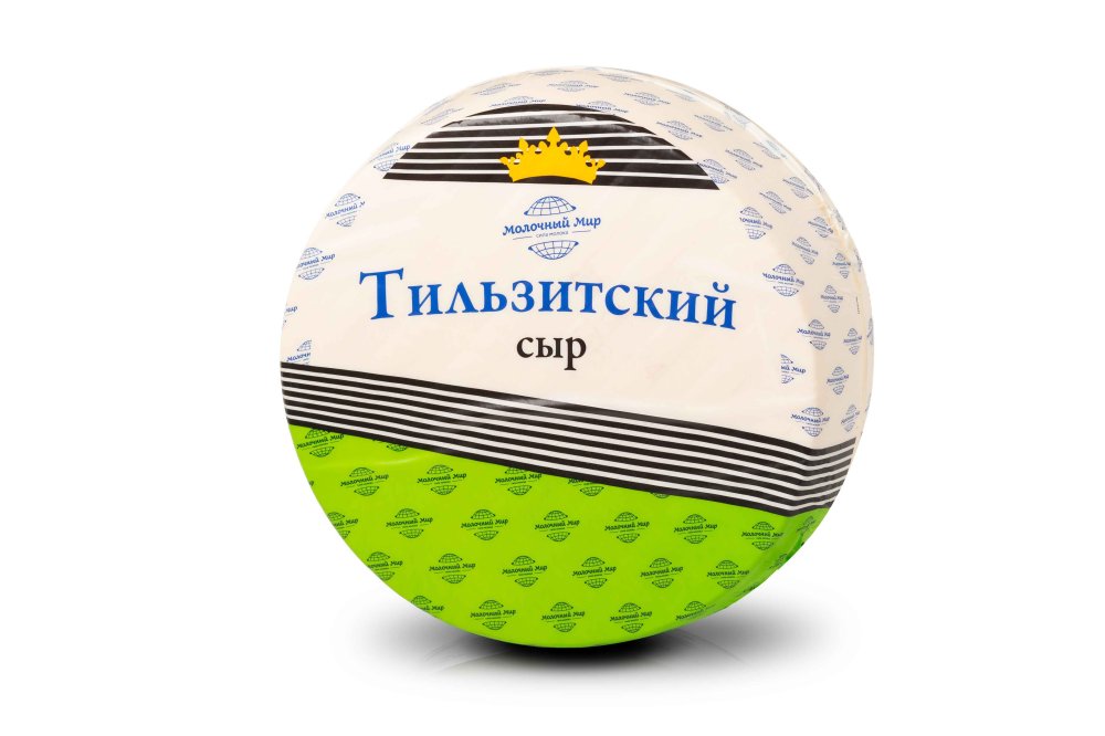 Сыр полутвердый Тильзитский Молочный Мир 45% 8 кг