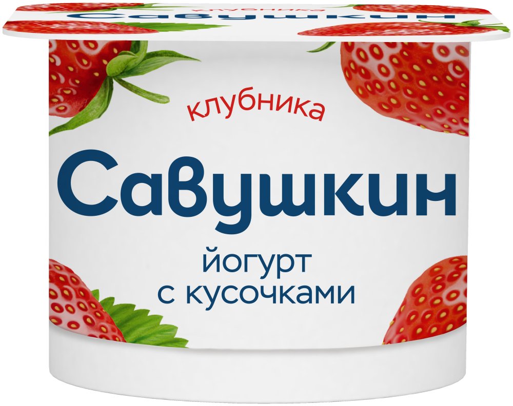 Йогурт Савушкин клубника 2% 120 г