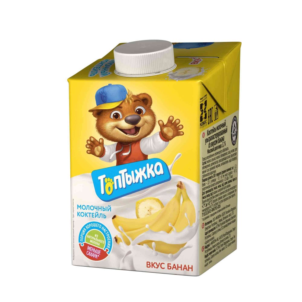 Коктейль Топтыжка банан 3,2% 500 г