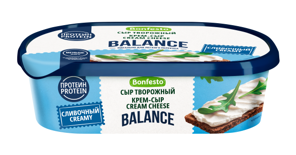 Сыр творожный Кремчиз Cливочный Bonfesto BALANCE 65% 140 г