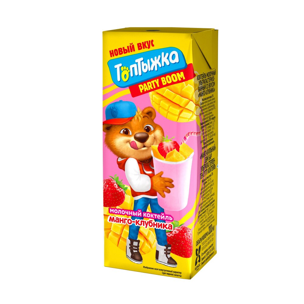 Коктейль Топтыжка манго-клубника 3,2% 200 г