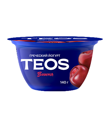 Йогурт Греческий TEOS вишня 2% 140 г