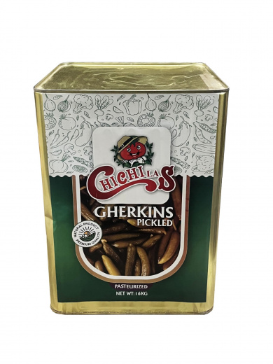 Mаринованные корнишоны ChiChiLas, ж/б/tin can 16 кг