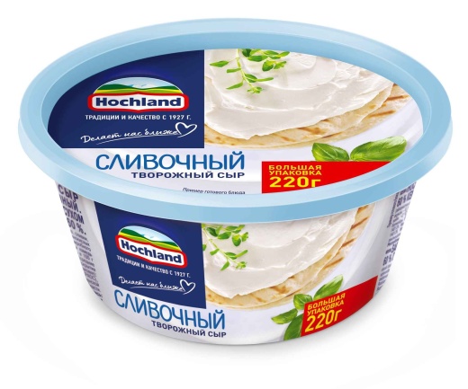 Сыр творожный Hochland сливочный  220 г