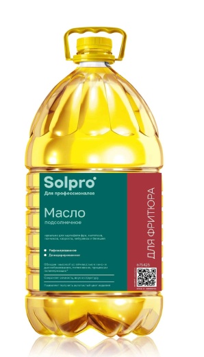 Масло подсолнечное SOLPRO для фритюра 4,6 кг