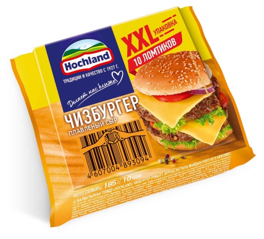 Сыр плавленый Hochland тост чизбургер XXL 185 г