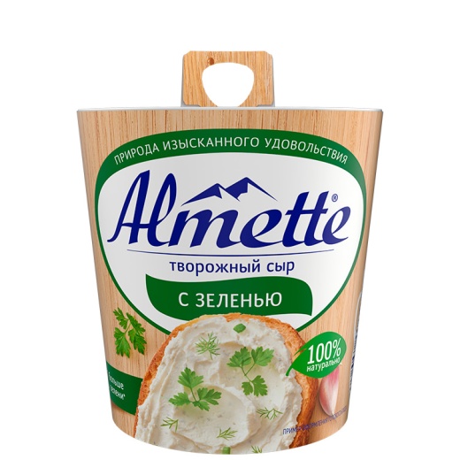 Сыр творожный Hochland Almette с зеленью 150 г
