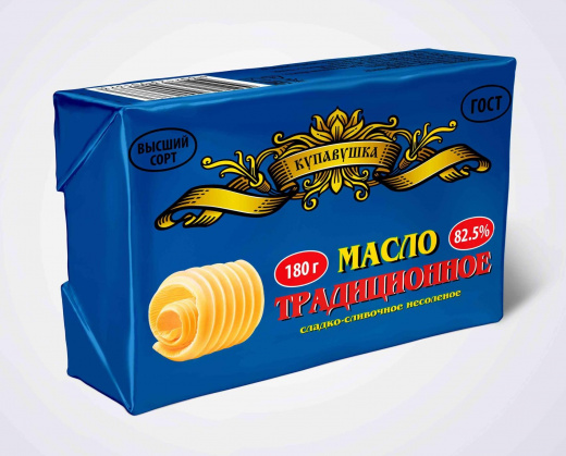 Масло Купавушка Традиционное 82,5% 180 г