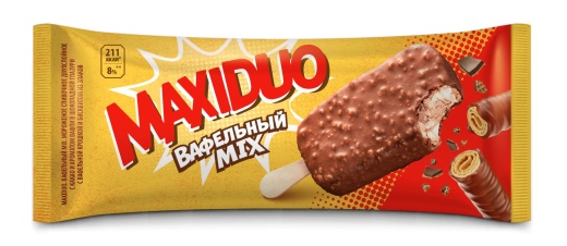 Мороженое MAXIDUO Вафельный Mix Эскимо 63 г