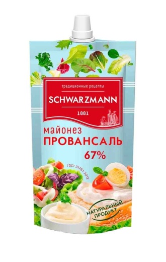 Майонез Провансаль 67% SCHWARZMANN дой-пак 400 мл ГОСТ