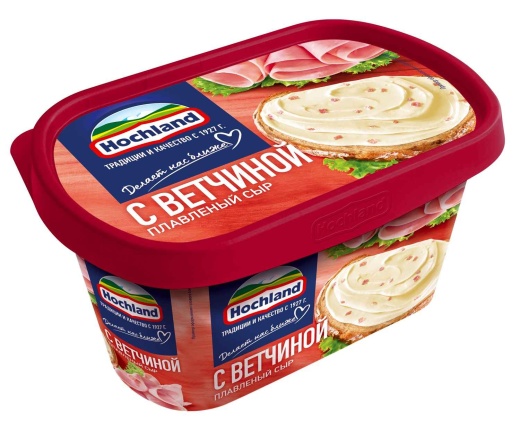 Сыр плавленый Hochland с ветчиной 400 г